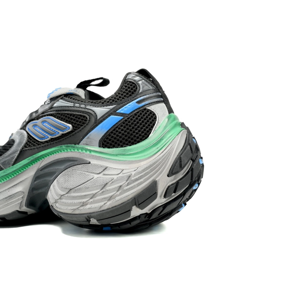 Balenciaga 10XL Sneaker Black Blue Green 784342 W2MV2 1143