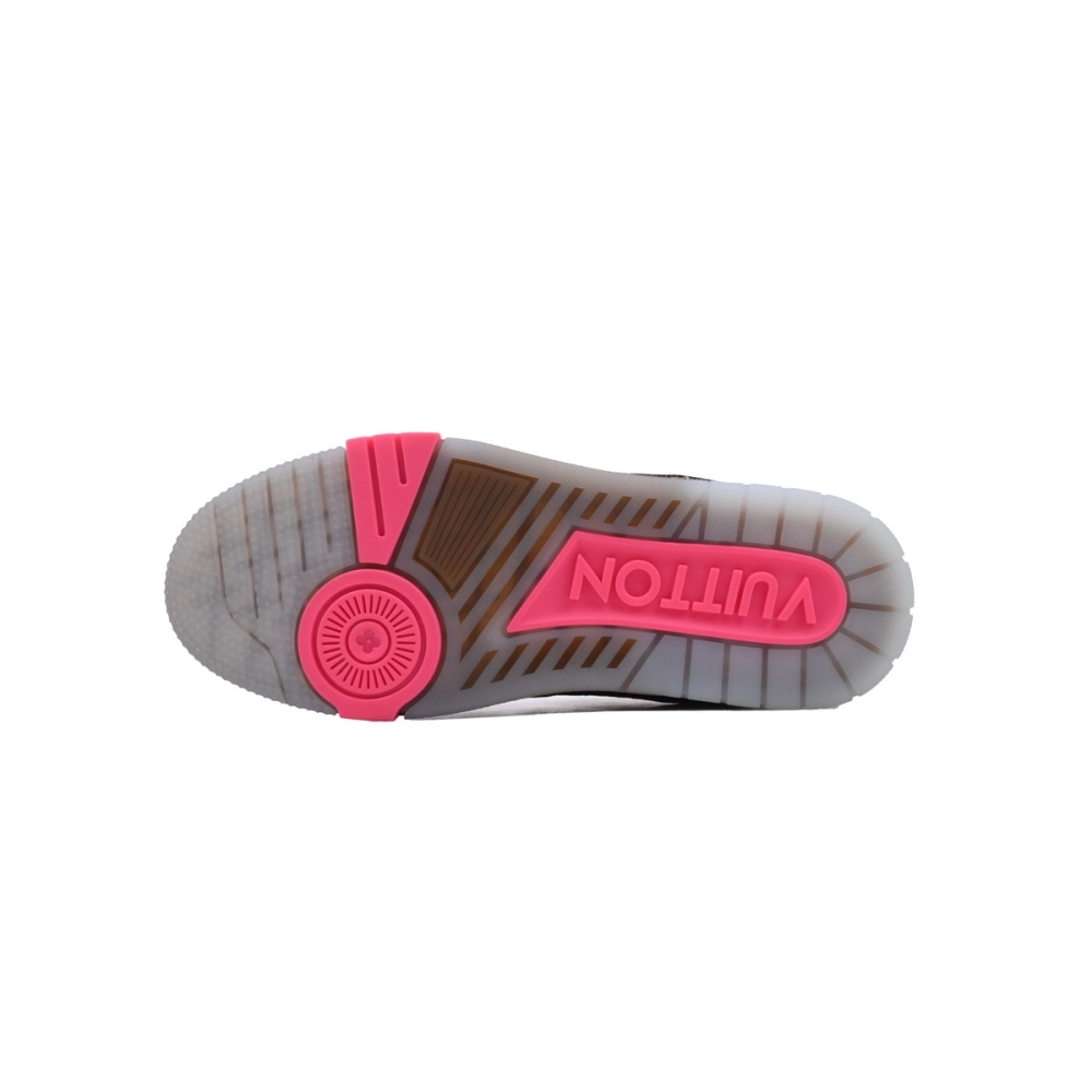 Louis Vuitton Trainer Pink Brown Rhinestone