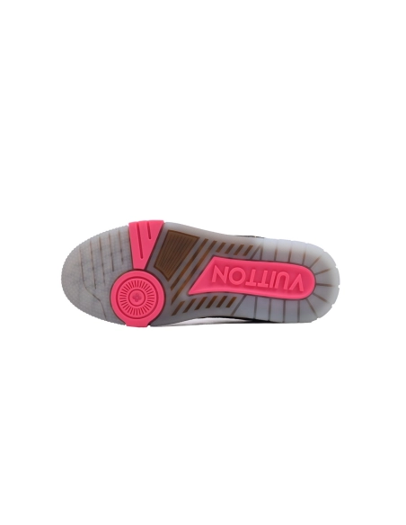 Louis Vuitton Trainer Pink Brown Rhinestone