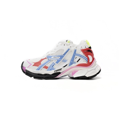 Balenciaga Runner White Blue Red 677402W3RB69645