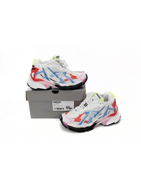 Balenciaga Runner White Blue Red 677402W3RB69645