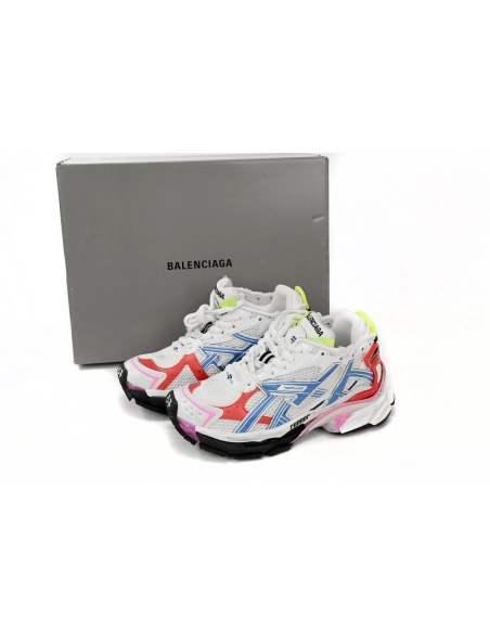 Balenciaga Runner White Blue Red 677402W3RB69645