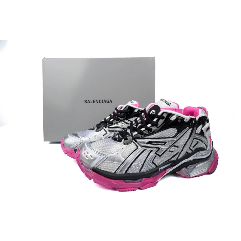 Balenciaga Runner Gray Pink 677402 W3RB2 9155