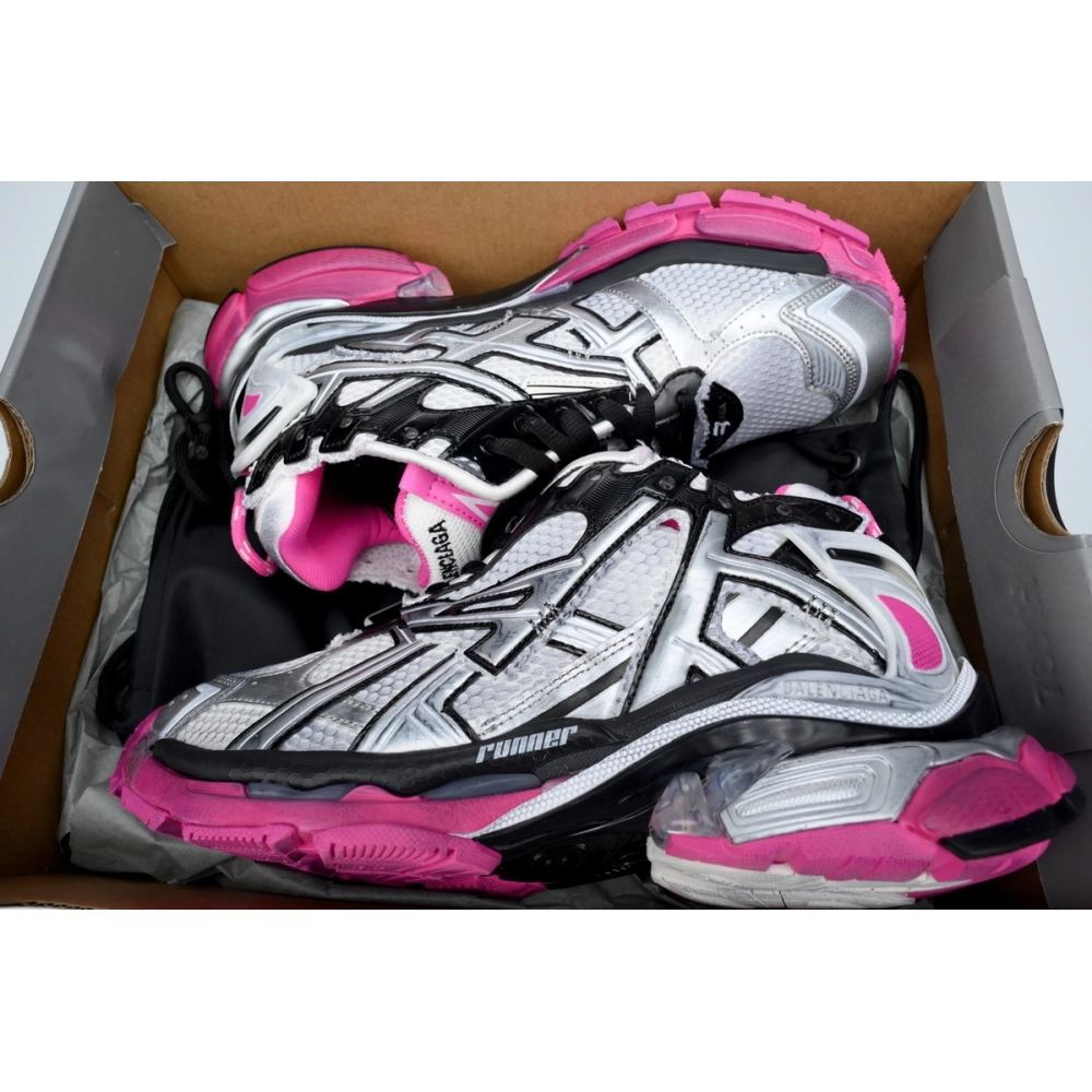 Balenciaga Runner Gray Pink 677402 W3RB2 9155