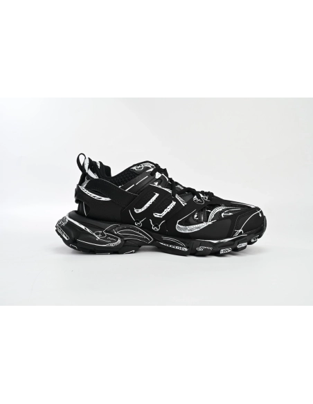 Balenciaga Track Black Black-And-White Painting 542023 W3SR2 2315