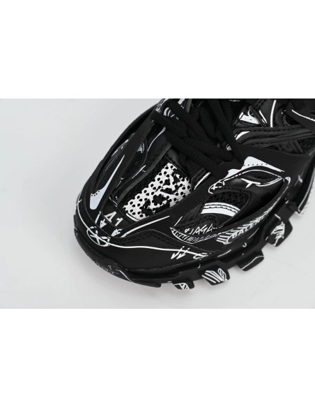 Balenciaga Track Black Black-And-White Painting 542023 W3SR2 2315