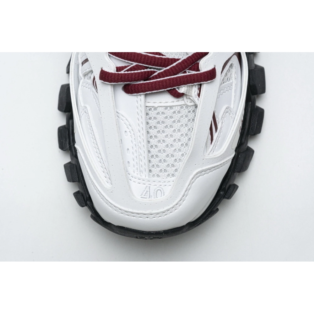 Balenciaga Track White Burgundy (Without LED) 542023 W3AC1 2050