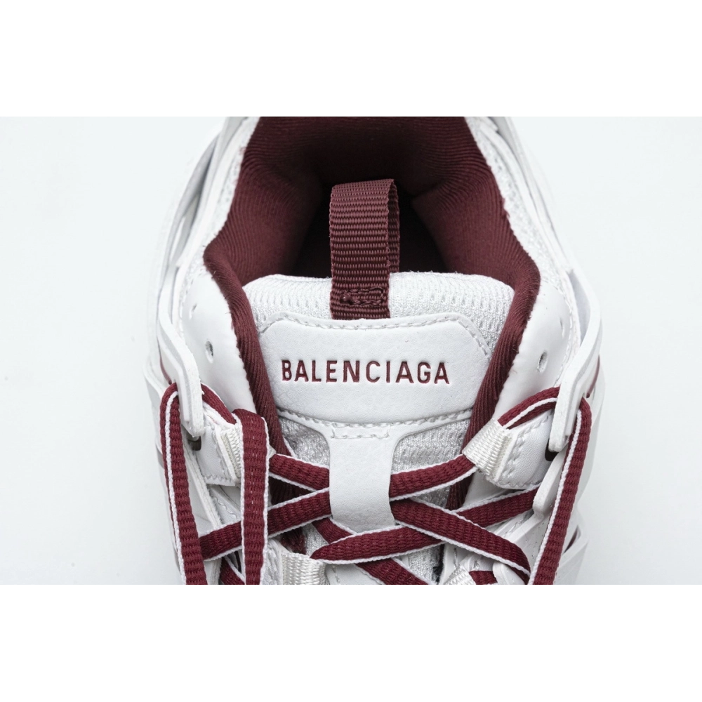 Balenciaga Track White Burgundy (Without LED) 542023 W3AC1 2050