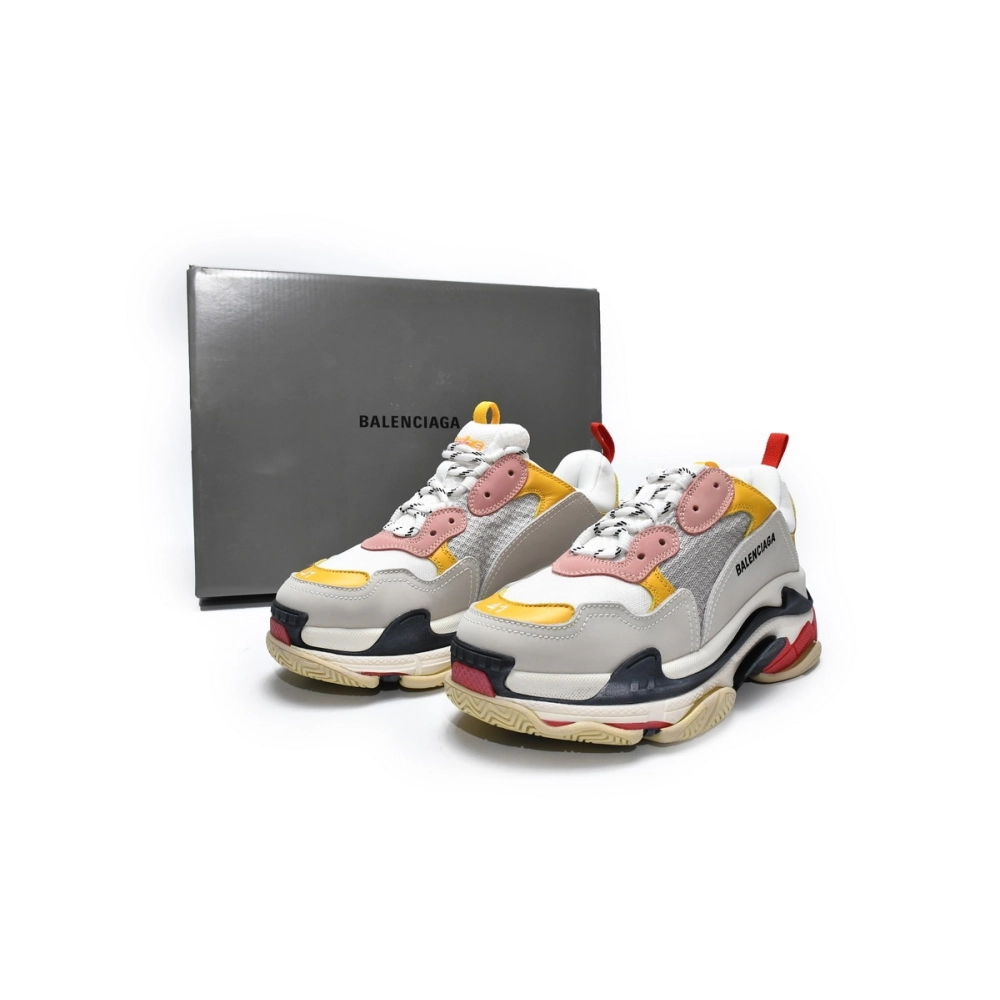 Balenciaga Triple S Black Yellow Pink 490672 W09O5 9035