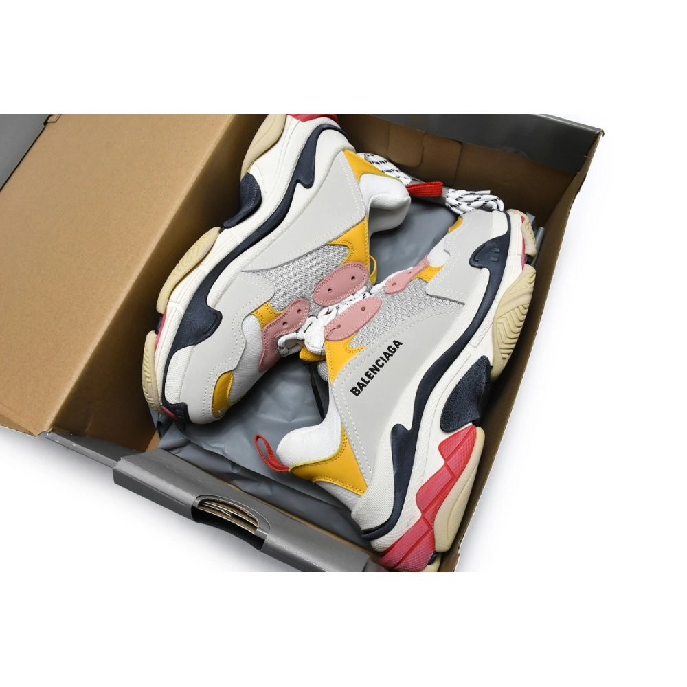 Balenciaga Triple S Black Yellow Pink 490672 W09O5 9035