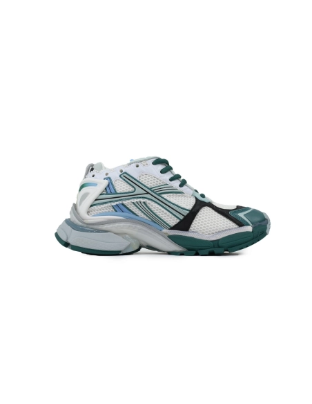 Balenciaga Runner Sneaker White Blue Green 772767W3RMU9034