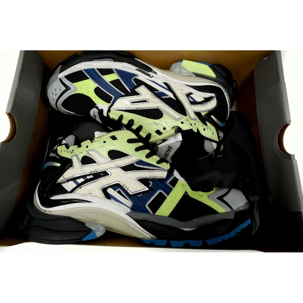 Balenciaga Runner Green Blue Black Grey 677403W3RB55179