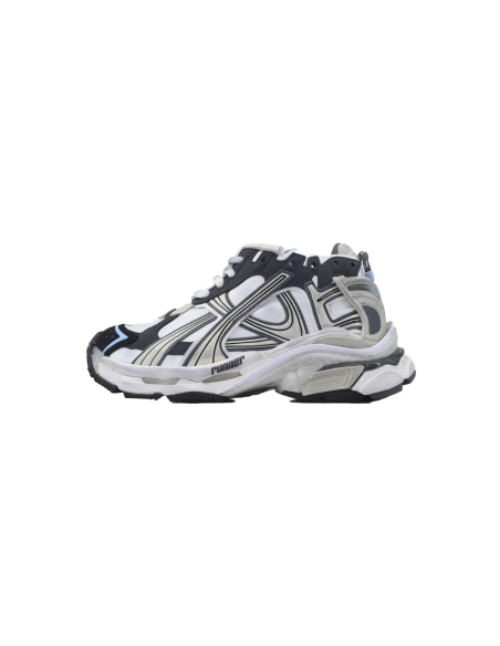 Balenciaga Runner Sneaker Silver White Black 772767 W3RNY 0623