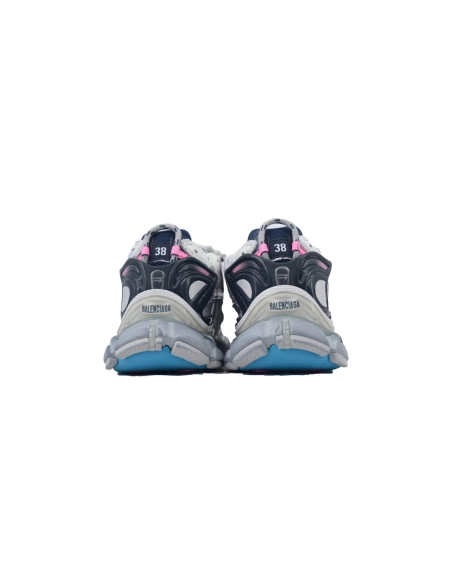 Balenciaga Runner Sneaker Grey White And Pink Black 772767 W3RNY 0322