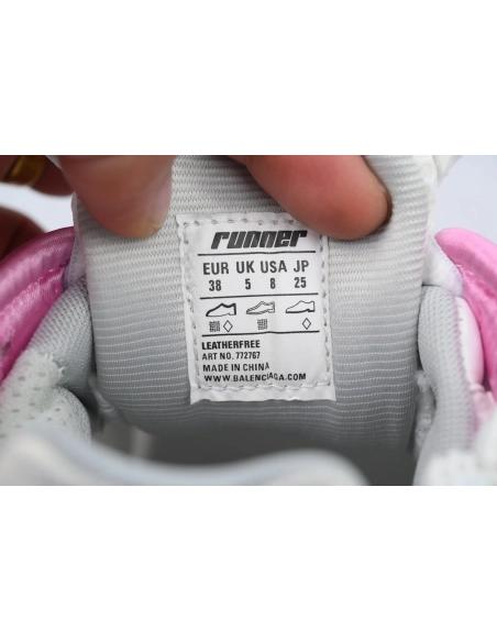 Balenciaga Runner Sneaker White Blue Pink 772767 WRUNG 3120