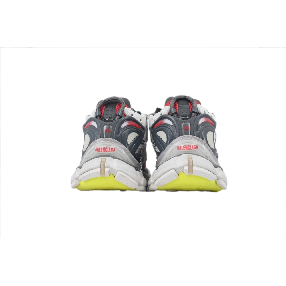 Balenciaga Runner Sneaker White Red And Gray Black 772767 W3RNY 0509
