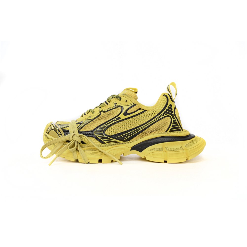 Balenciaga 3XL Sneaker Black Yellow 734733 W3XL2 7010