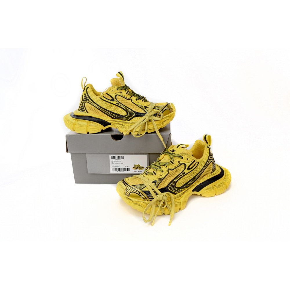 Balenciaga 3XL Sneaker Black Yellow 734733 W3XL2 7010
