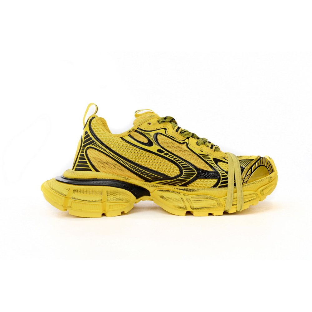 Balenciaga 3XL Sneaker Black Yellow 734733 W3XL2 7010