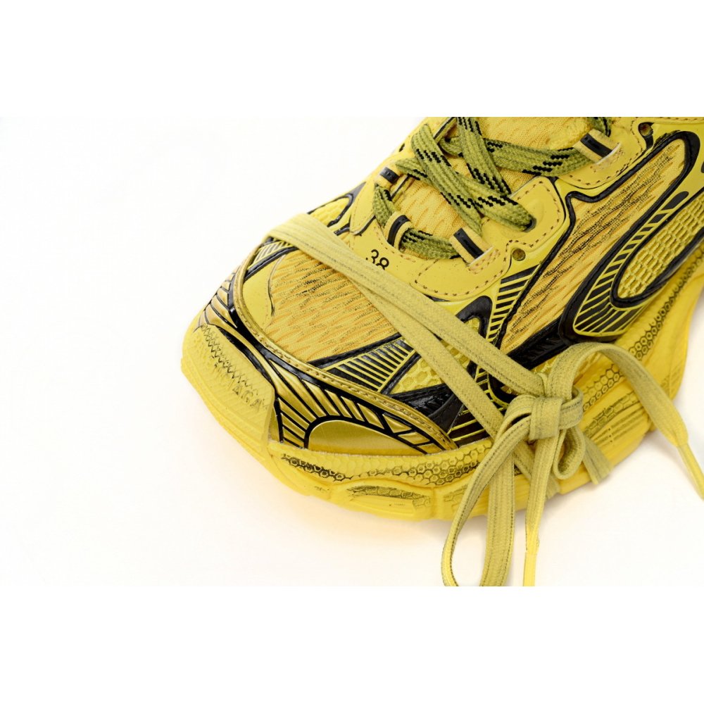 Balenciaga 3XL Sneaker Black Yellow 734733 W3XL2 7010