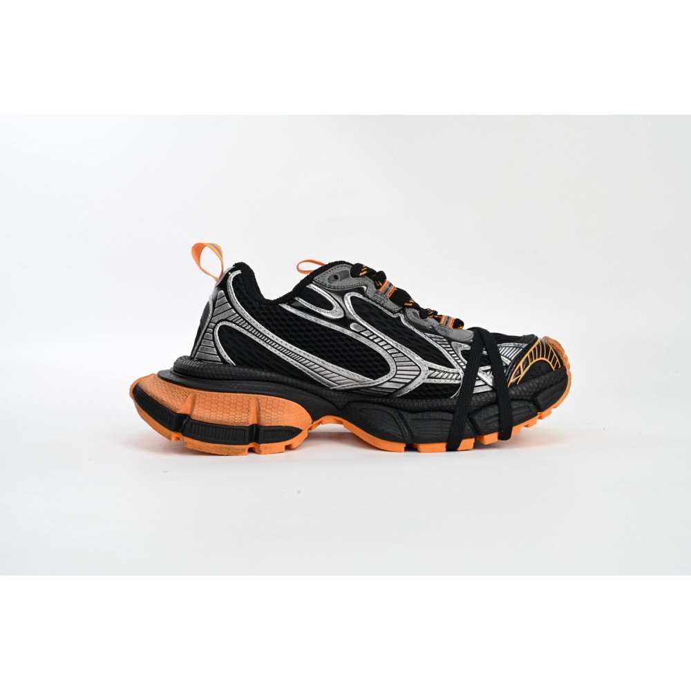 Balenciaga 3XL Sneaker in All Black Orange 734731W3XL31178