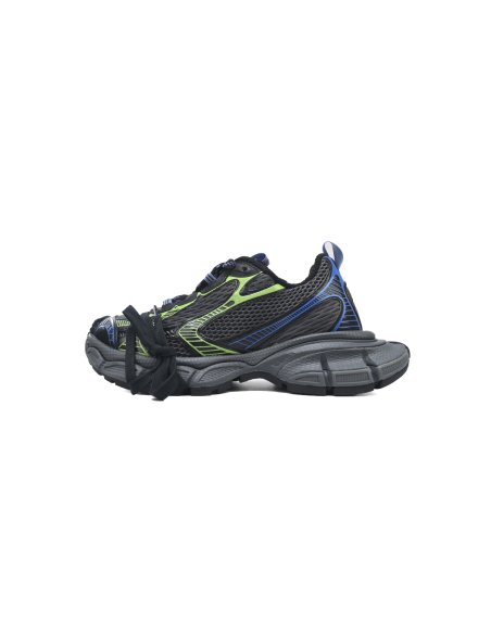Balenciaga 3XL Sneaker Black Green Blue 734731 W3XDC 0235