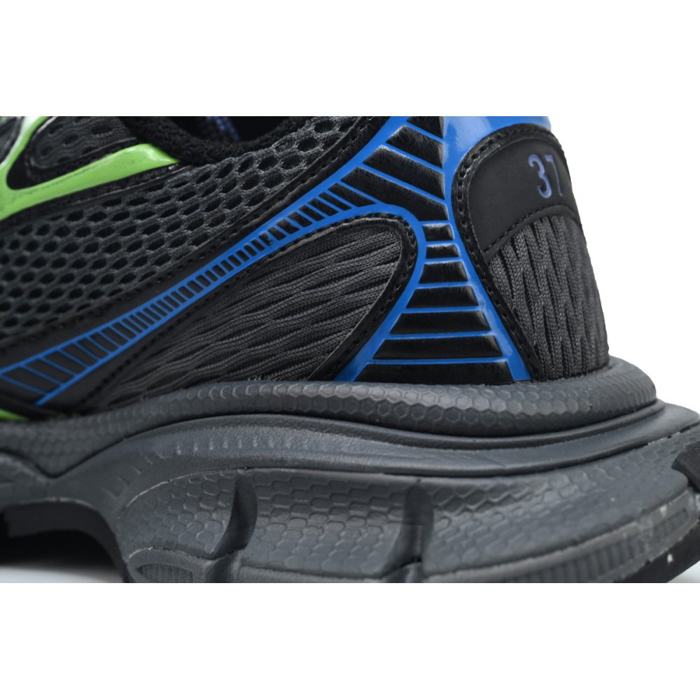 Balenciaga 3XL Sneaker Black Green Blue 734731 W3XDC 0235