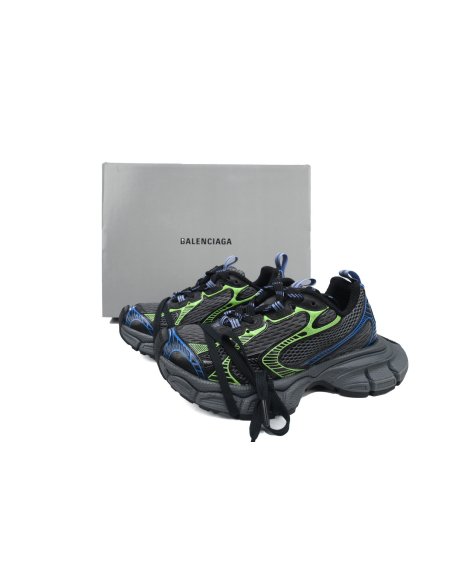 Balenciaga 3XL Sneaker Black Green Blue 734731 W3XDC 0235