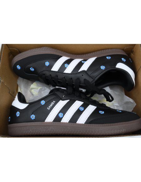 Adidas Samba Light Blue Floral Core Black (Womens) IF4397