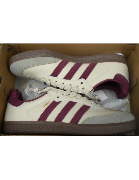 Adidas Samba OG Putty Grey Maroon ID1482