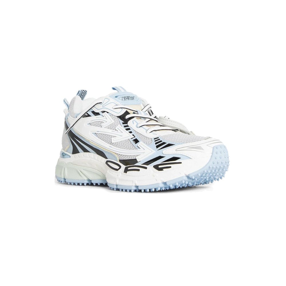 Off-White Be Right Back Mesh Trainers White Blue OMA295C99FAB0010140