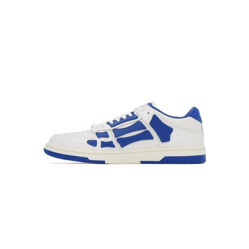 Amiri Skel Top Low White Blue PS22MFS003-123