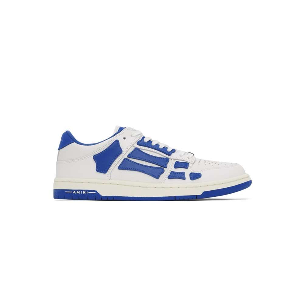 Amiri Skel Top Low White Blue PS22MFS003-123