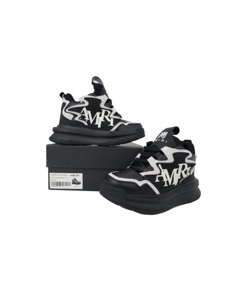 Amiri Platform Elevated Lace-Up Sneakers Black