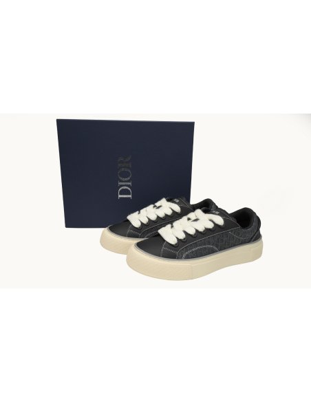 Dior B33 Sneaker Black Smooth Calfskin Oblique Jacquard 3SN303ZYS_H981