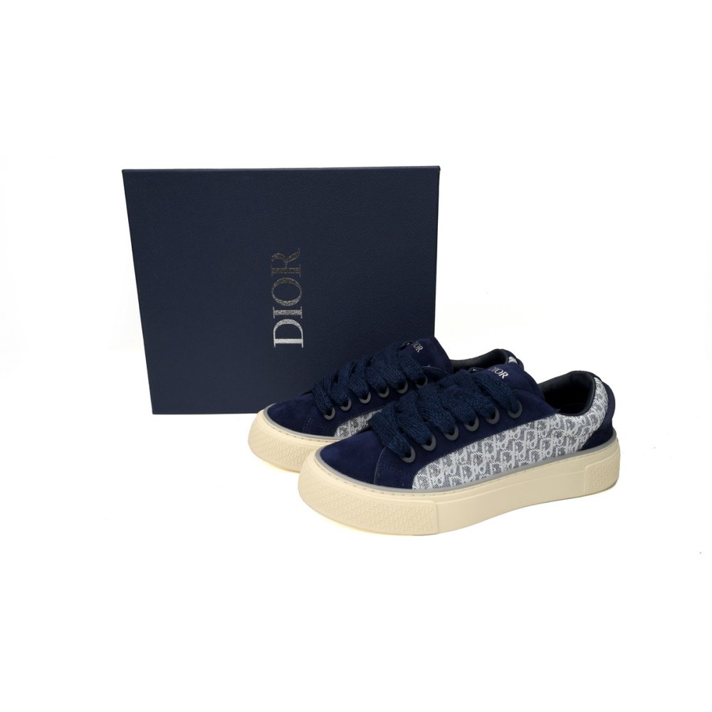 Dior B33 Sneaker Navy Blue Oblique Jacquard 3SN303ZWN_H559