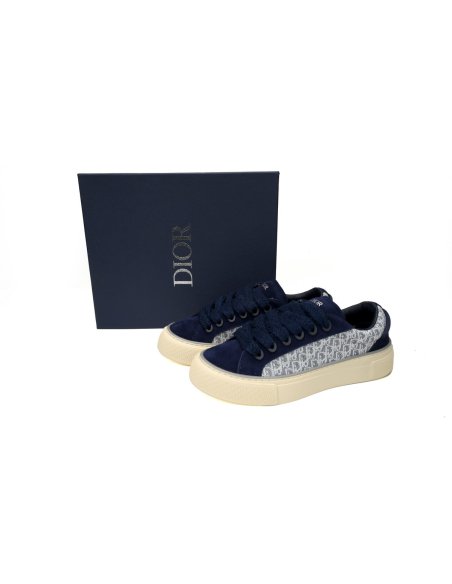 Dior B33 Sneaker Navy Blue Oblique Jacquard 3SN303ZWN_H559