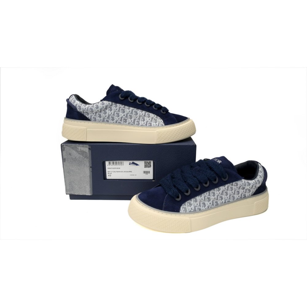 Dior B33 Sneaker Navy Blue Oblique Jacquard 3SN303ZWN_H559