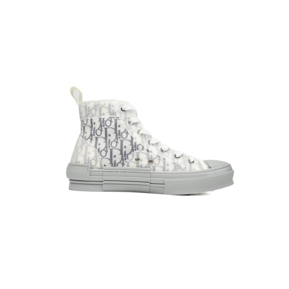 Dior B23 High Top Oblique Transparency White Blue Gray