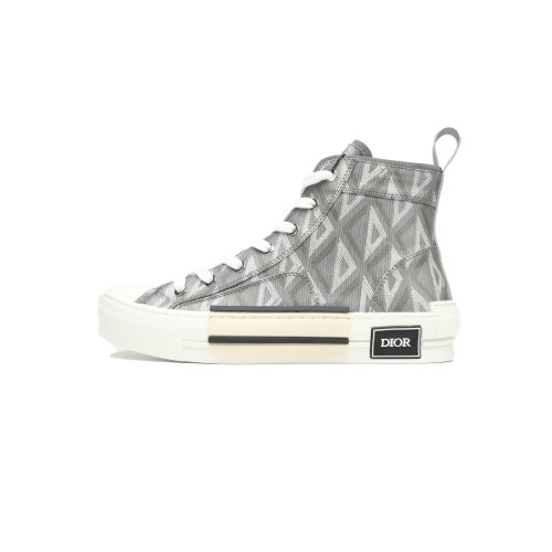 Dior B23 High Top Gray CD Diamond Canvas 3SH118ZPP_H868