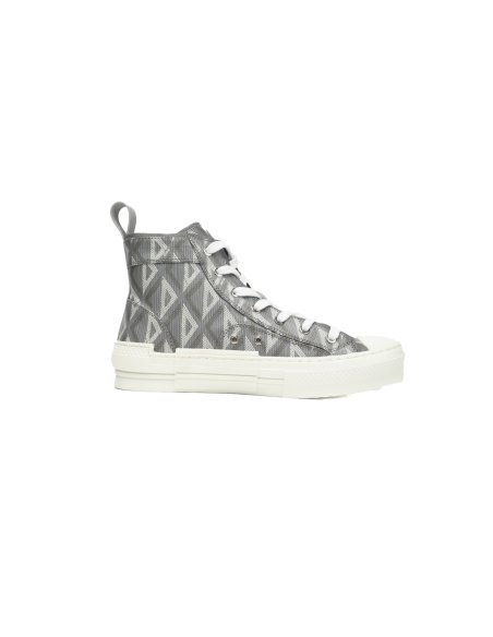 Dior B23 High Top Gray CD Diamond Canvas 3SH118ZPP_H868