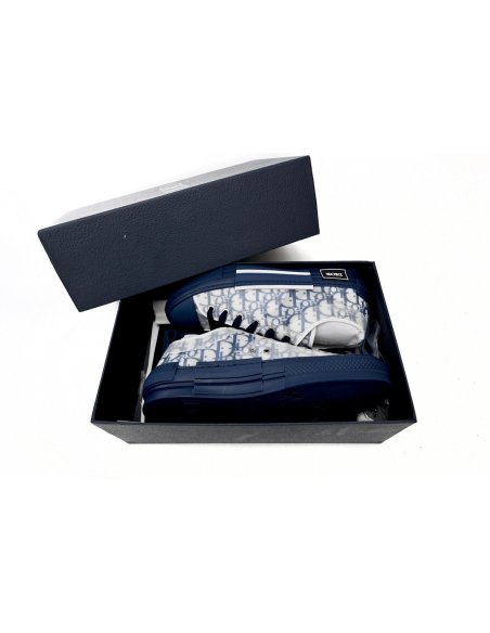 Dior B23 Low Top Blue Oblique 3SN249YNT_H565