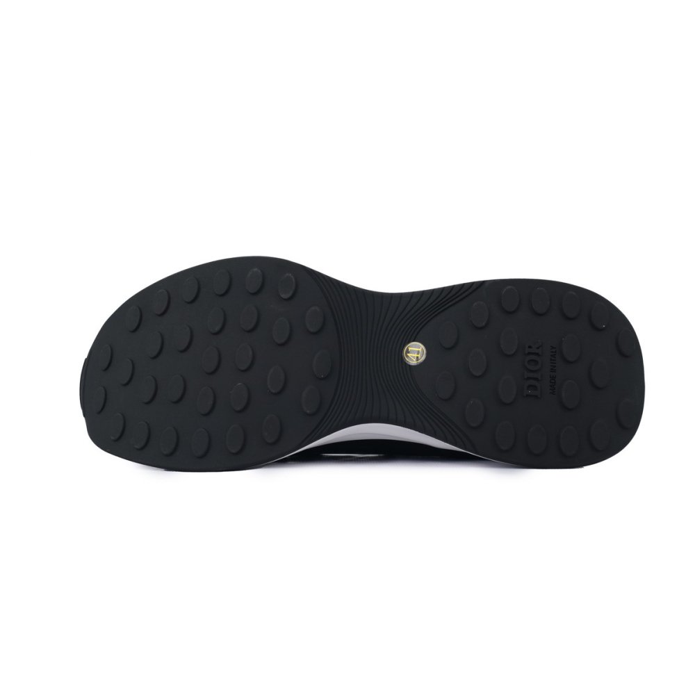 Dior B25 Runner Black Suede White Technical Mesh Oblique Canvas 3SN259YUH_H960