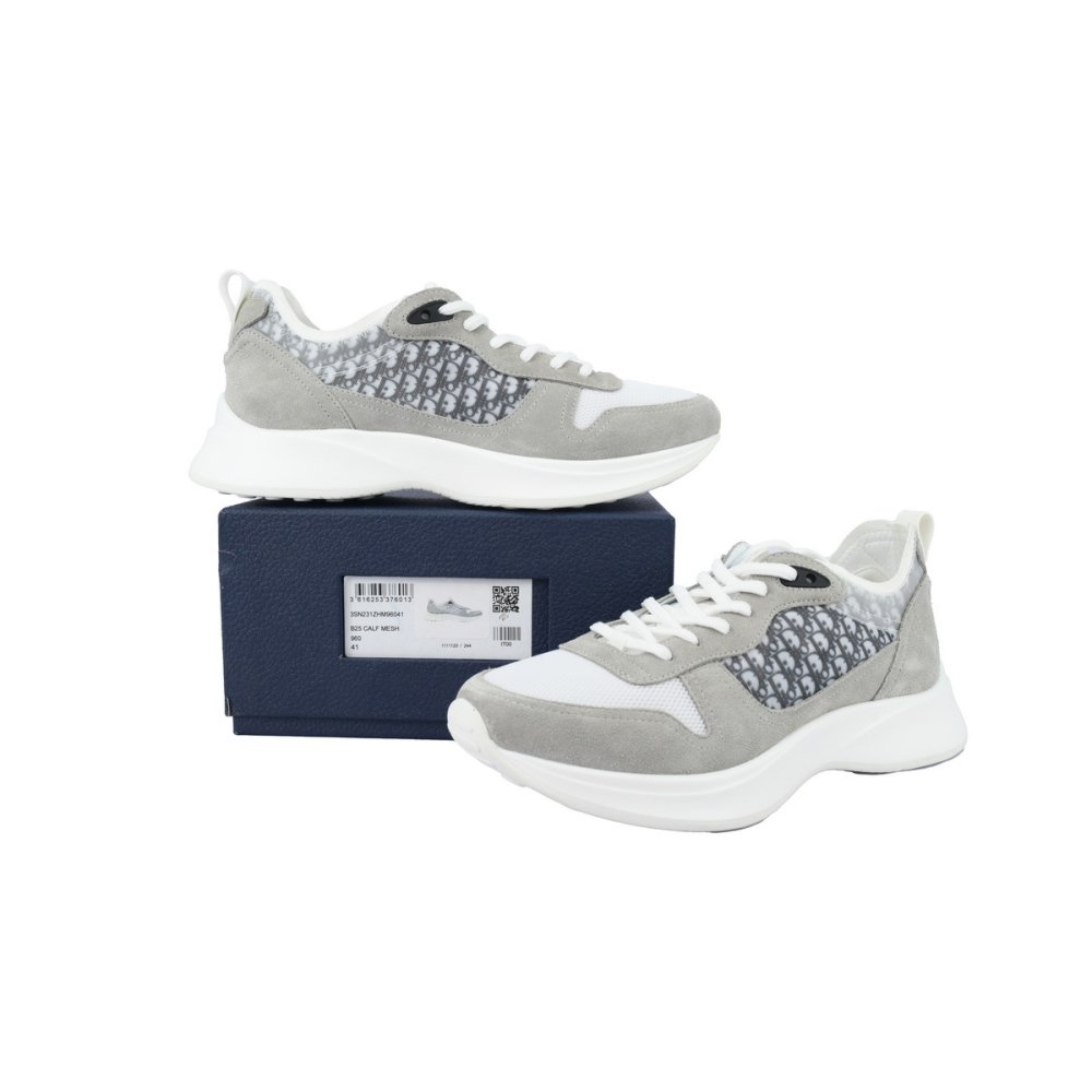 Dior B25 Runner Gray Suede 3SN283ZMI_H865