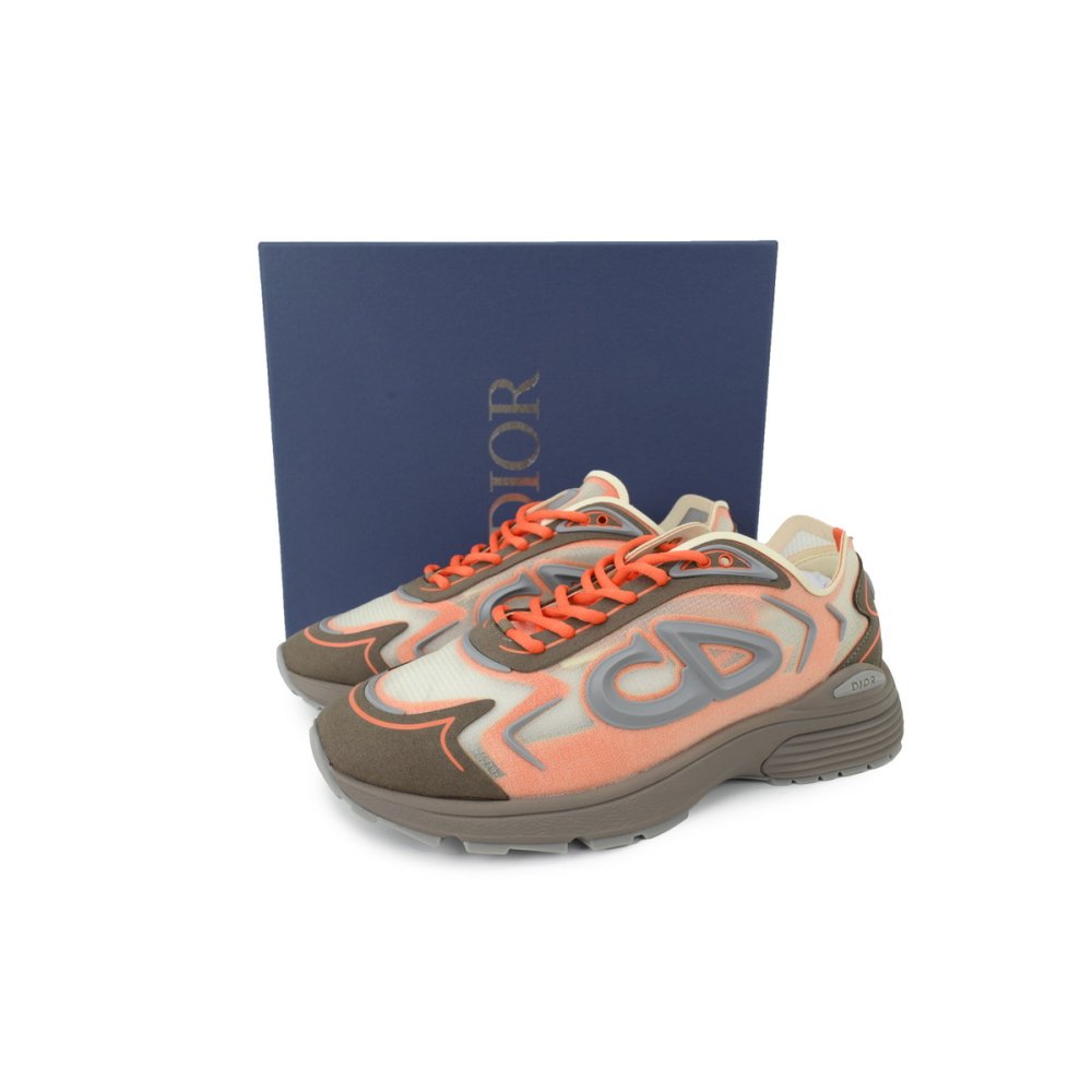 Dior B30 Countdown Tech Sneaker Beige/Brown/Orange