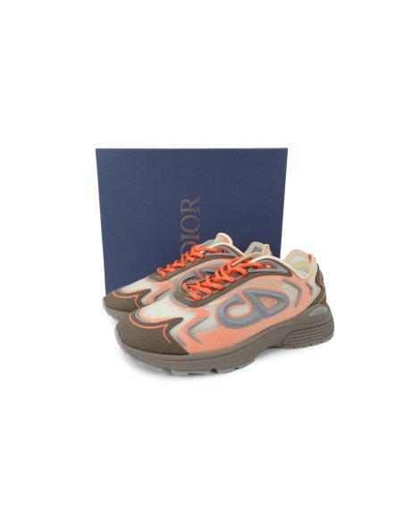 Dior B30 Countdown Tech Sneaker Beige/Brown/Orange