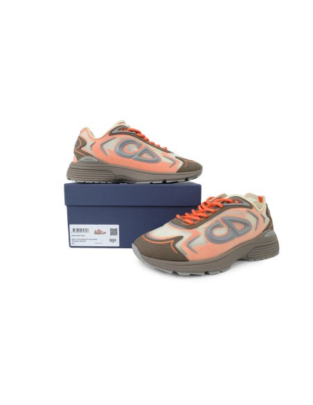 Dior B30 Countdown Tech Sneaker Beige/Brown/Orange