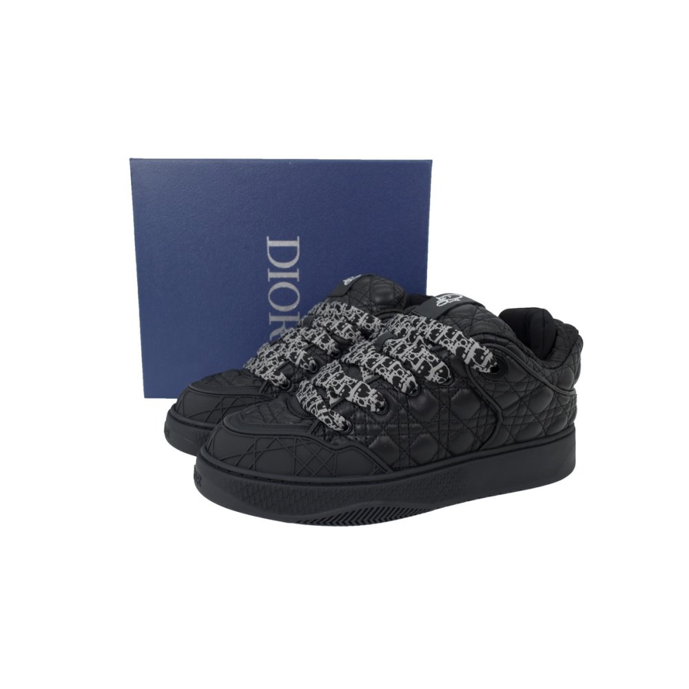 Dior B9S Skater Sneaker Black Quilted Cannage Calfskin