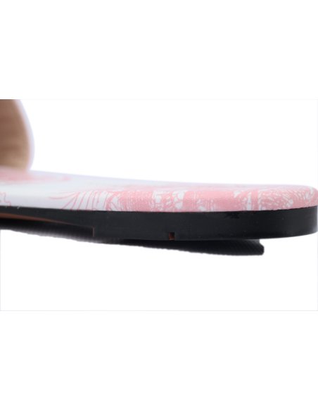 Dior Dway Slide Pink Embroidered Cotton Cloth Printed Sandals