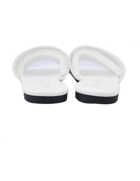 Dior Dway Slide Embroidered Monogram White Sandals